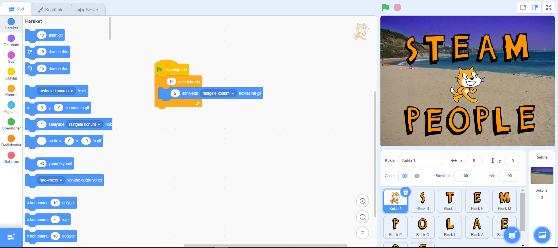 Прочетете повече за статията Scratch İle Basit Animasyon Yapımı